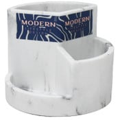 Wholesale - 3-Sect. White Marble Resin Organizer C/P 6, UPC: 769898881718